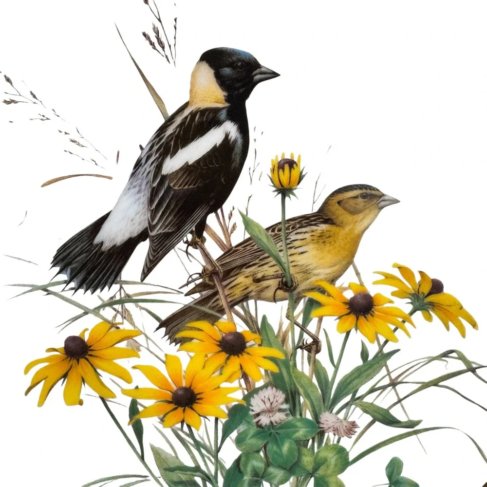 Roger Tory Peterson Bobolink Limoges Porcelain Plate 24kt Gold Trim 1981